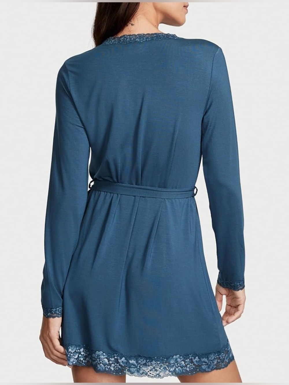 Victoria’s Secret Modal Lace Inset Robe - Picture 3 of 9